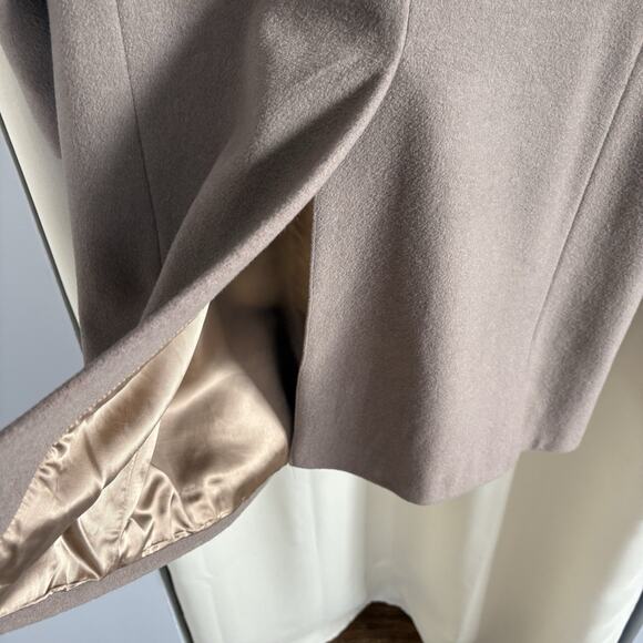 Vtg Jonathan Perth Cashmere Blend Tan Double Breasted Trench Overcoat Chest 46 - Picture 14 of 16